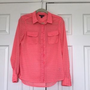 Sheer Button-up Blouse